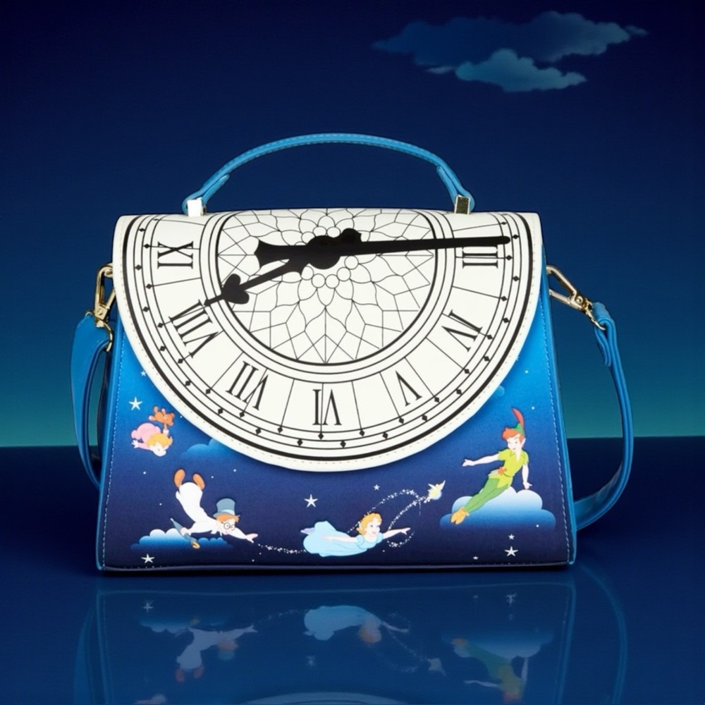 Loungefly Peter Pan Tower Crossbody Purse (GITD)